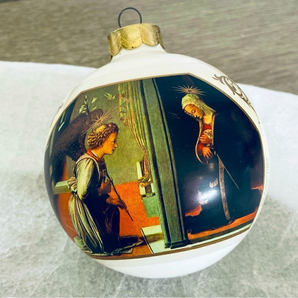 Hallmark The Annunciation Virgin Mary Vintage Christmas Ball Ornament